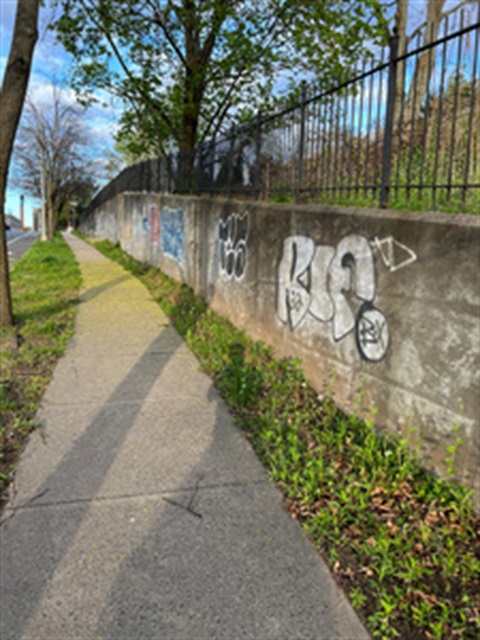 Graffiti on wall