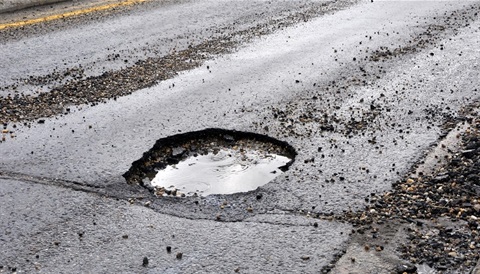 Image of a pothole