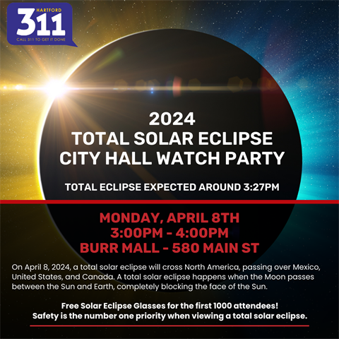 2024 Solar Eclipse Watch Party on Burr Mall